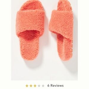 𝅺💥HOST PIC 💥 Anthropologie sherpa slippers  coral bedroom shoes
